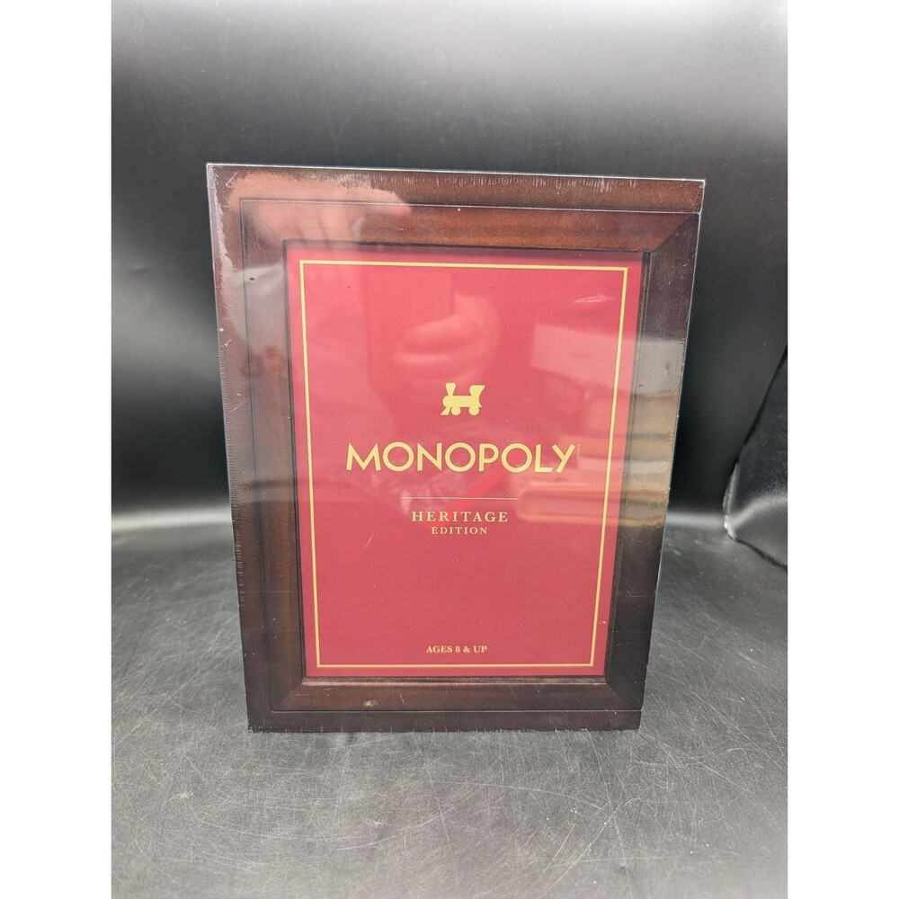 Monopoly Heritage Edition Premium Wood Bookshelf Board Game NEW Sealed